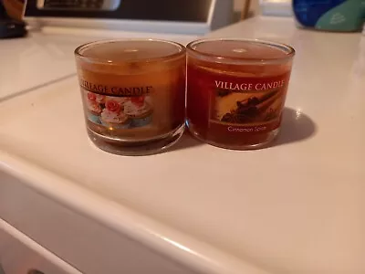 Village Candle Mini Candles New Vanilla Cupcake Cinnamon Spice • $4