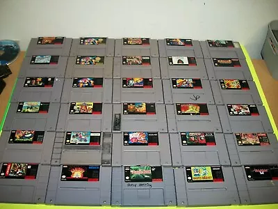 Lot Of 30 Super Nintendo SNES Cart Only Games • $160