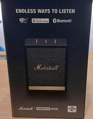 Marshall UXBRIDGE Google Bluetooth Speaker Black - Brand New Sealed UK Version • £114.95