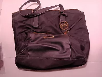 Michael Kors Purse Used Black Large Messenger Bag • $10