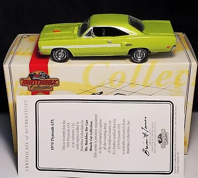 Matchbox 70 1970 Plymouth GTX Muscle Car Detailed Collectible Mopar YMC07-M 1:43 • $24.99