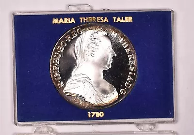 (1780) X Austria Maria Theresia 1 Thaler Silver Restrike  • $34