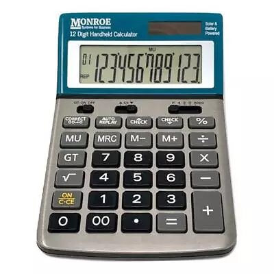 MonroeSystems 12HDC Monroe 12hdc 12 Digit Handheld Calculator • $28.27