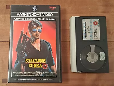 Cobra Stallone Big Box Ex-Rental Betamax (not VHS) Warner - Rare! • £35