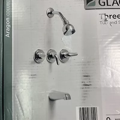 Glacier 1002 910 935 Bay Aragon 3-Handle 1-Spray Tub And Shower Faucet Chrome • $39.99