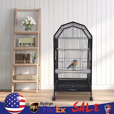 Bird Cage Large Play Top Parrot Finch Cage Macaw Cockatoo Pet Supply With Stand • $70.15