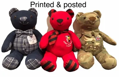 £8.50 • Buy Keepsake Memory Teddy Bear Sewing Pattern - Printed & Posted