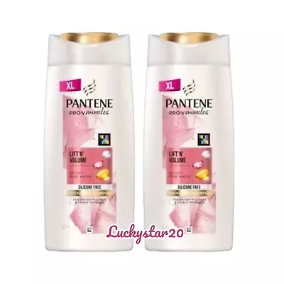 2 X 600ml XXL Pantene Biotin & Rose Water Thickening Shampoo • £19.99