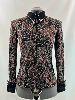 Large Western Show Pleasure Rail Shirt Jacket Clothes Showmanship Horsemanship • $79.98