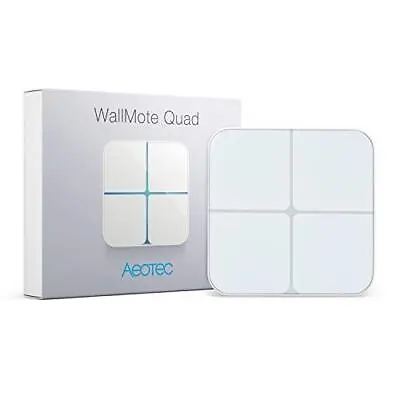 $100.48 • Buy Aeotec WallMote Quad Wireless Zwave On Off Switch Z-Wave Plus Enabled 4 Zwave...