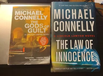 Lot Of 2 Michael Connelly Books - God's Of Guilt PB The Law Of Innocence HC • $8