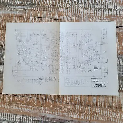 Marantz Model 7T Stereo Preamplifier Original Schematics Sheet • $22.49