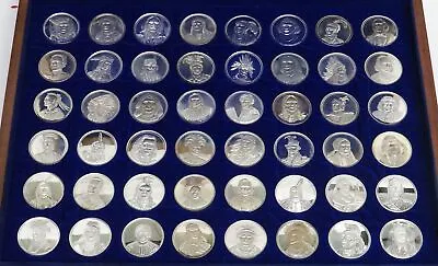 Complete 1979 Silver 48 Coin  1512 Grams Native American Indian Chiefs In Case • $1795