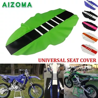 Universal Rubber Gripper Soft Seat Cover Case For Dirt Bike Enduro Motorcycle • $18.78