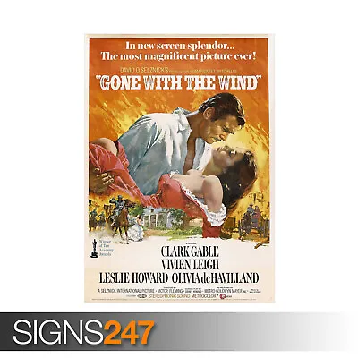 £6.25 • Buy GONE WITH THE WIND CLARK GABLE (ZZ240) MOVIE POSTER Poster Print Art A1 A2 A3