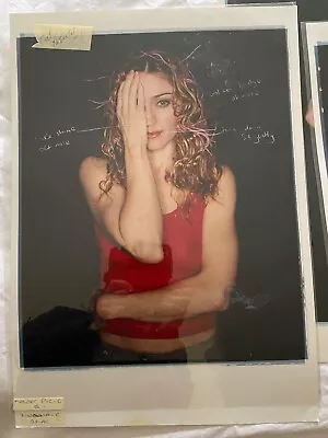 Madonna Rare  Original Print Of Madonna Session With Writing .  • $4231.47