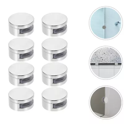  8 Pcs Mirror Mounting Clips Hooks For Wall Wall-mounted Round • £14.43