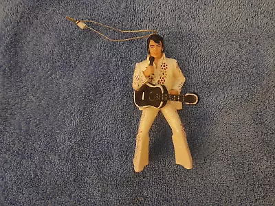 Vintage Hallmark 2003 Elvis Presley Guitar  White Suit Cape EPE Ornament • $12.99