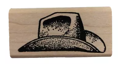 Stamp Francisco Cowboy Hat WE 520-C Western Wood Mounted Rubber Stamp RARE • $5.75