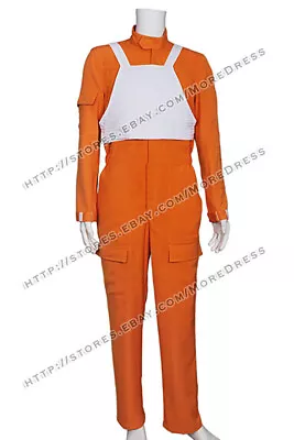 Star Wars Cosplay X-Wing Pilot Costume Orange Jumpsuit Vest Outfits Halloween  • $109.24