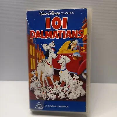  Rare  Walt Disney Animation Classic 101 Dalmatians Vhs Video Movie  • $16.20