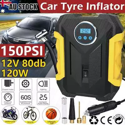 Automatic Cordless Car Tyre Inflator Handheld LCD Digital Air Compressor Pump OZ • $26.95