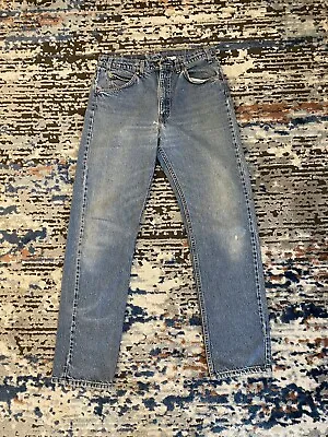 Levi 505 Orange Tab Light Denim Vintage Jeans Size 30x30 Rare VTG Denim Jean • $50