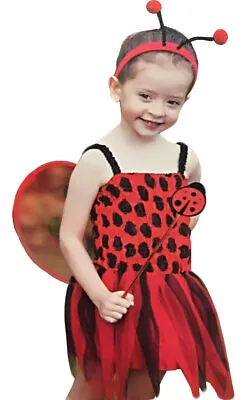 Baby Little Ladybug Costume Ladybird New Fancy Dress Girls Toddler Insect Outfit • £11.19