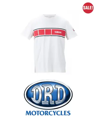 Genuine Yamaha Men's Racing Heritage T-Shirt 2023 WAS £37.00 • £29.60