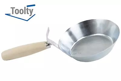 Toolty Bucket  Scoop Steel Pan Plastering Bricking  Concrete Cement Gypsum Tool • £8.45