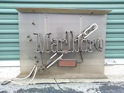 Marlboro Cigarettes Vintage Neon Advertising Man Cave • $59