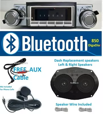 1970-72 Chevelle El Camino Bluetooth Radio Dash Speaker 4 Displays  DigaDial 850 • $509