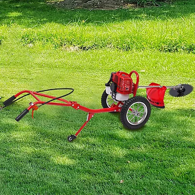 Hand Push Type Grass Cutterlawn Mower Push Weed Eater Gasoline Cutting Machine • $272.60