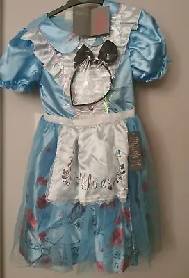 £13.99 • Buy Girls Age 7-8 Years Alice In Wonderland Fancy Dress Costume Book Day