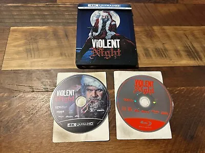 Violent Night 4K Ultra HD/Blu Ray*Steelbook*2 Disc*No Digital* • $34