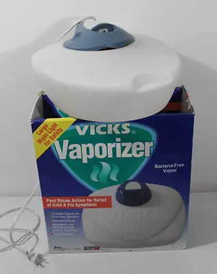 Vicks‎ Warm Steam Vaporizer 1.5 Gallon Large Night Light Tested Works Clean Box • $25