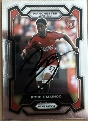 Manchester United Hand Signed Panini Prizm Kobbie Mainoo 23/24 Card • £9.99