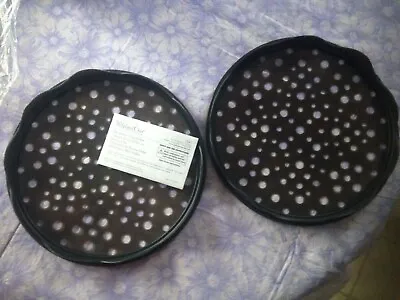 Pampered Chef Microwave Chip Healthy Snack Maker Set Of 2 Stackable Trays New  • $14.99