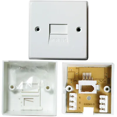 BT PABX Extension Telephone Wall Socket IDC Terminal Secondary Face Plate 1/3A • £3.99