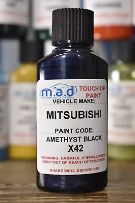 Mitsubishi Amethyst Black Pearl X42 Paint Touch Up Kit 30ml Shogun L200 Mirage • $17.05