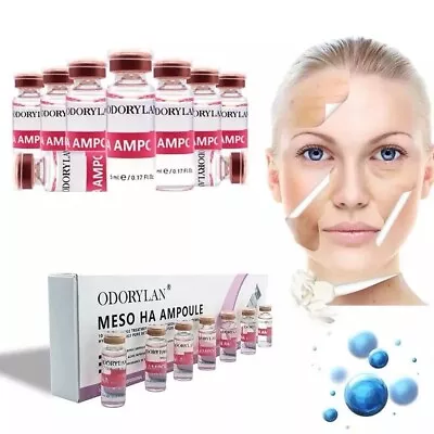 ODORYLAN Hyaluronic Acid Serum For Skin Tightening Anti Wrinkle Pack Of 10 • £24.99