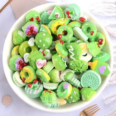 Kawaii Fake Food Sweets Lolly Cakes Cookies Muffins Cabochon CB6 Green • £2.99