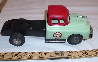 American Circus Semi Tractor Part Tin Friction Toy Japan • $39.99