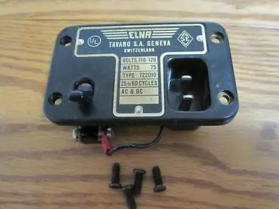 Vintage  Elna SUPERMATIC Sewing Machine  ELECTRIC SWITCH PLATE • $9.99