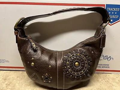 COACH Mia Chestnut Brown Leather Handbag Hobo Bag C063-10062 RETIRED AND RARE • $69.99