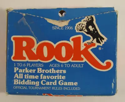 Vintage 1978 Rook Card Game Parker Brothers Blue Box COMPLETE • $4.95