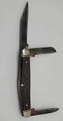 Vintage Boker 8586 3-Blade Stockman Pocket Knife • $26.77