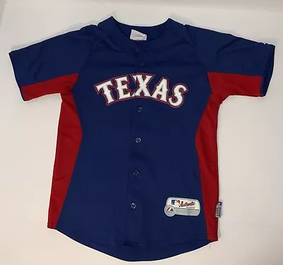 Boy’s Large Texas Rangers #10 Michael Young Jersey By Majestic • $22.50