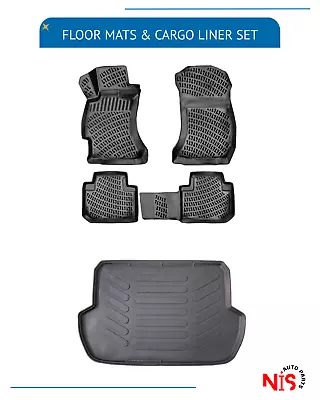 Floor Mats And Cargo Trunk Liner SET For Subaru Forester 2014-2018 3D Molded • $120