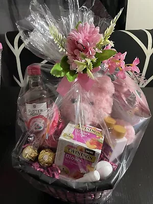 Mothers Day Pink  Piggy  Stuff Animal  Gift Baskets • $30